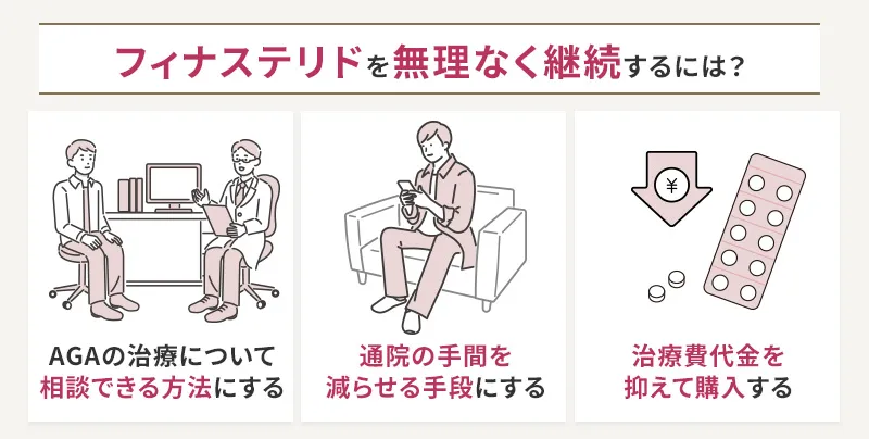 フィナステリドを無理なく継続する方法
