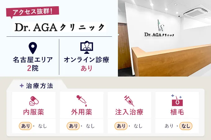 Dr.AGAクリニックの名古屋院の特徴