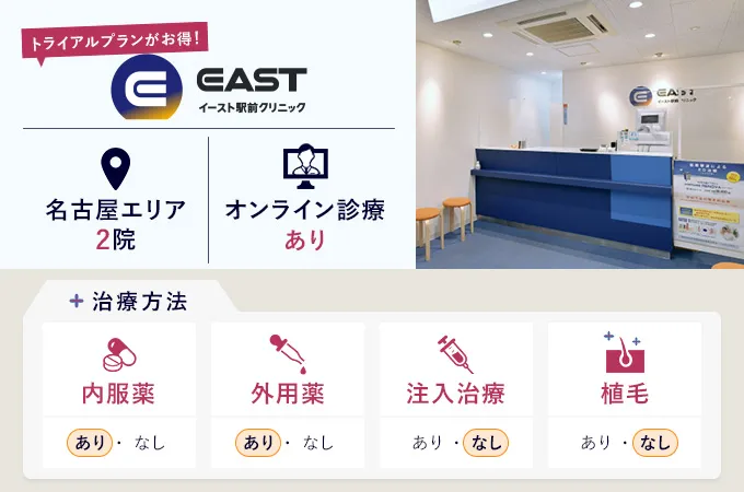イースト駅前クリニック名古屋院の特徴