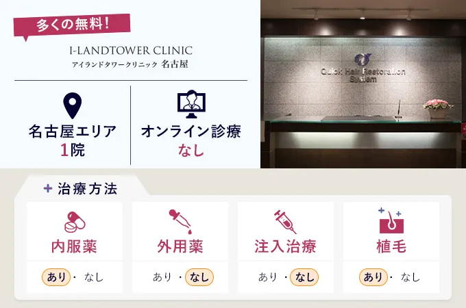 アイランドタワークリニック名古屋院の特徴