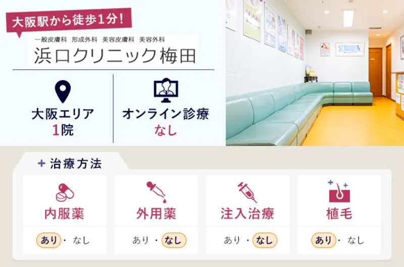 浜口クリニック梅田の特徴