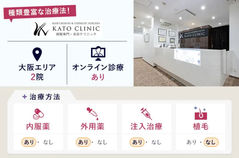 大阪AGA加藤クリニックの特徴