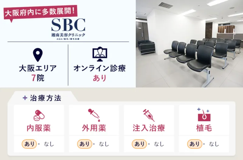 湘南AGAクリニック大阪院の特徴