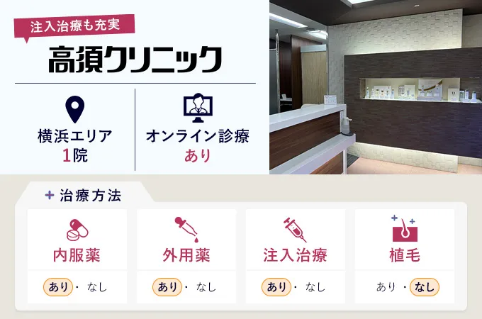 高須クリニック横浜院AGA治療の特徴